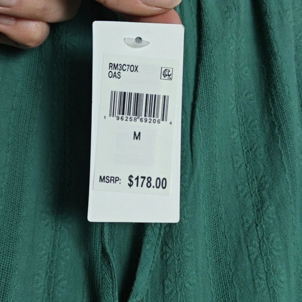 SPLENDID NWT Wide Leg Patterned Trousers in Green Size Medium - Picture 4 of 16
